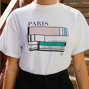 Brandy Melville John Galt Paris T-Shirt